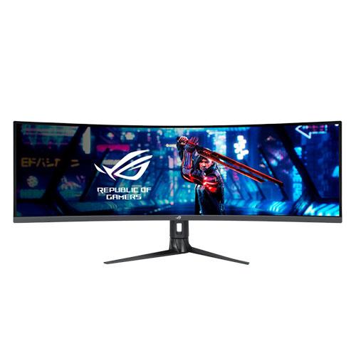 Asus 49" ROG STRIX Double QHD Super Ultra-wide Curved Gaming Monitor (XG49WCR), 5120 x 1440, 65Hz OC, sRGB, Smart KVM, DisplayWidget, RJ-45, VESA