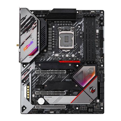 Asrock Z590 PG VELOCITA, Intel Z590, 1200, ATX, 4 DDR4, XFire, HDMI, DP, AX Wi-Fi, GB & 2.5G LAN, RGB, 3x M.2