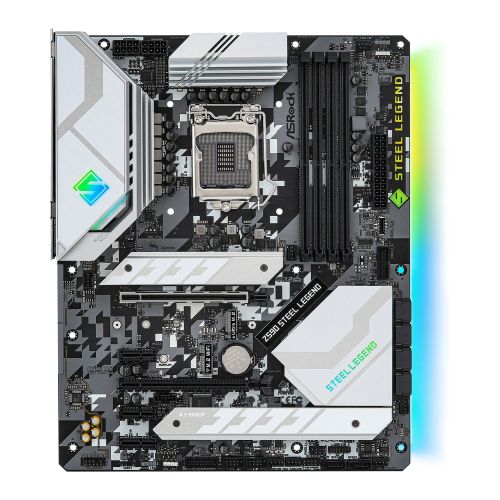 Asrock Z590 STEEL LEGEND, Intel Z590, 1200, ATX, 4 DDR4, XFire, HDMI, DP, 2.5G LAN, RGB, 3x M.2