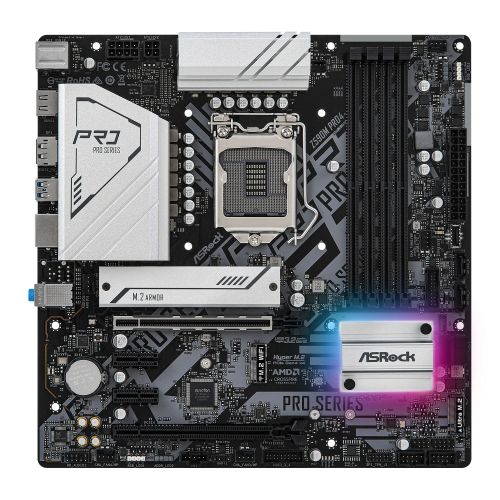 Asrock Z590M PRO4, Intel Z590, 1200, Micro ATX, 4 DDR4, XFire, HDMI, DP, RGB, 2x M.2