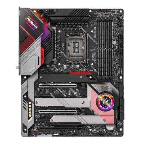 Asrock Z690 PHANTOM GAMING VELOCITA, Intel Z690, 1700, ATX, 4 DDR5, HDMI, DP, Wi-Fi, 2.5GB LAN, PCIe5, RGB, 4x M.2