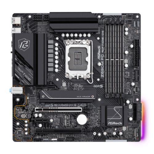 Asrock Z690M PHANTOM GAMING RIPTIDE/D5, Intel Z690, 1700, Micro ATX, 4 DDR5, HDMI, DP, 2.5GB LAN, PCIe5, RGB, 2x M.2