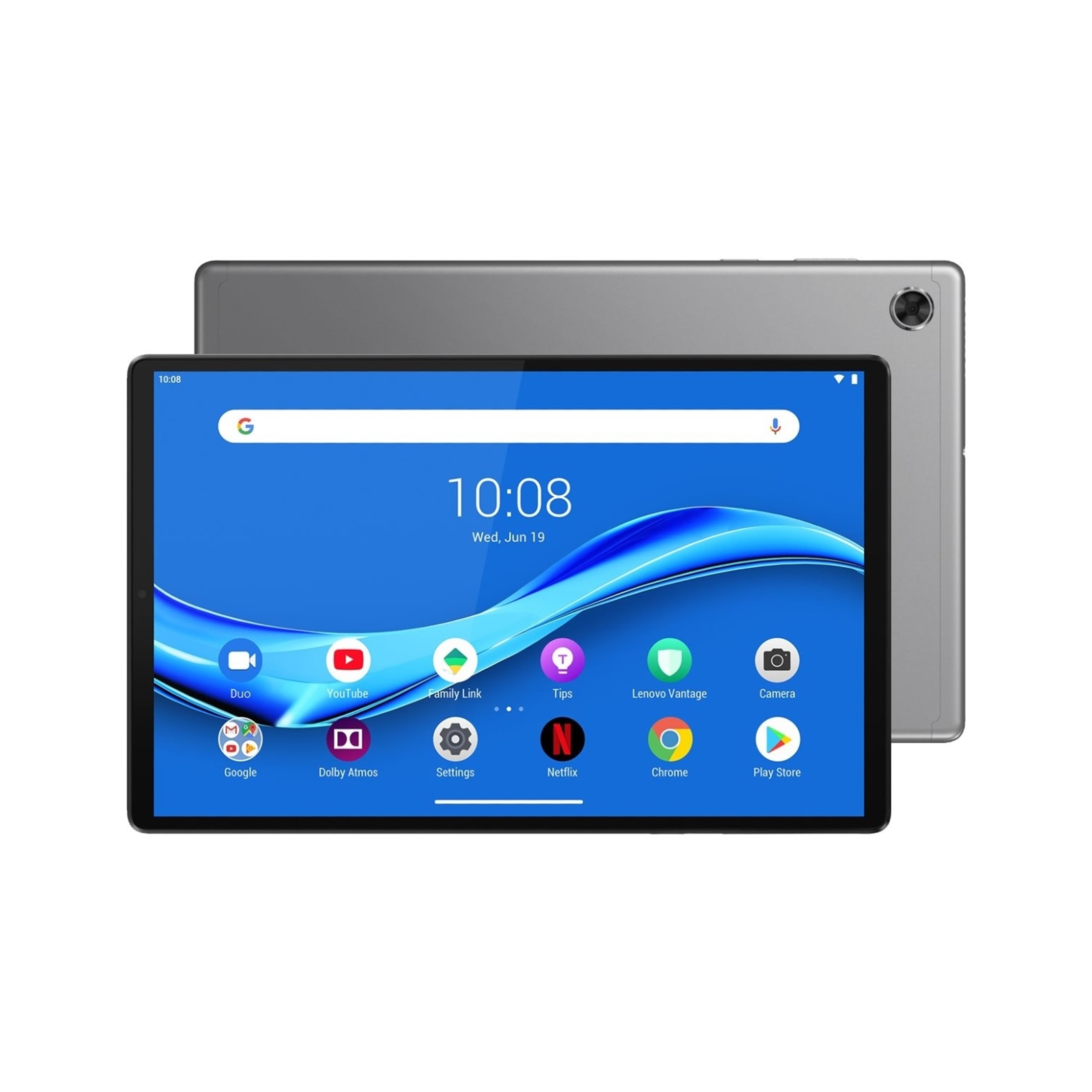 Lenovo Tab M10 Tablet, 10.3 Inch Full HD Screen, MTK P22T Processor 2.30 GHz, 4GB RAM, 128GB eMMC, Android 9 Pie, Iron Grey