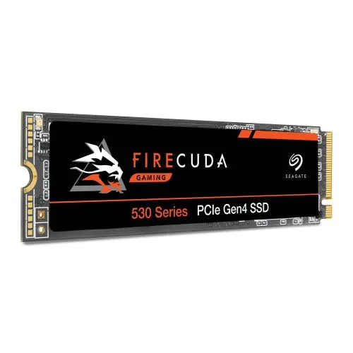 Seagate 1TB FireCuda 530 M.2 NVMe SSD, M.2 2280, PCIe 4.0, TLC 3D NAND, R/W 7300/6000 MB/s, 800K/1000K IOPS, PS5 Compatible